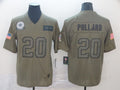 Men's Dallas Cowboys Tony Pollard #20 Brown Game Jerseys