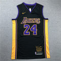 Los Angeles Lakers #24 Kobe Bryant Retired Black Jersey