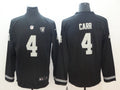 Men's Las Vegas Raiders #4 Derek Carr Black Game Player Jerseys