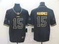 Men's Kansas City Chiefs #15 Patrick Mahomes Black Player Game Jerseys