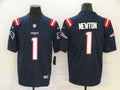 Men's New England Patriots Cam Newton #1 Navy Game Player Jerseys
