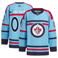 Winnipeg Jets Light Blue Anniversary Jersey – Men's Primegreen Authentic Custom NHL Jersey