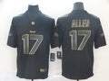Men's Buffalo Bills #17 Josh Allen Black Authentic Game Jerseys