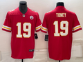 Men's Kansas City Chiefs Kadarius Toney #19 Red Game Jerseys