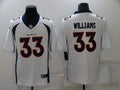 Men's Denver Broncos Javonte Williams #33 White Game Jerseys