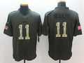 Men's Dallas Cowboys Cole Beasley #11 Army Green Game Jerseys