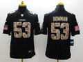 Men's San Francisco 49ers Navoro Bowman #53 Black Player Game Jerseys