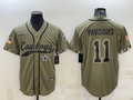 Men's Dallas Cowboys Micah Parsons #11 Olive 2022 Salute To Service Limited Jerseys Joint Edition