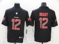Men's Tampa Bay Buccaneers Tom Brady #12 Black Authentic Player Game Jerseys
