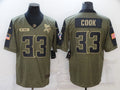 Men's Minnesota Vikings Dalvin Cook #33 Brown Player Game Jerseys
