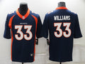 Men's Denver Broncos Javonte Williams #33 Navy Game Jerseys
