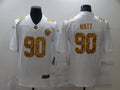 Men's Pittsburgh Steelers T.J. Watt #90 White Game Player Jerseys