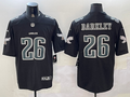 Men's Philadelphia Eagles Saquon Barkley #26 Carbon Black Fashion Game Jerseys