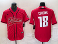 Men's Atlanta Falcons Kirk Cousins #18 Red Player Jerseys Joint Edition