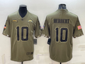 Men's Los Angeles Chargers Justin Herbert #10 Olive 2022 Salute To Service Limited Jerseys