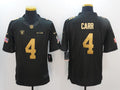 Men's Las Vegas Raiders Derek Carr #4 Black Team Player Jerseys
