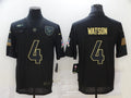 Men's Houston Texans #4 Deshaun Watson Black Game Player Jerseys