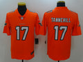 Men's Miami Dolphins Ryan Tannehill #17 Orange Game Jerseys
