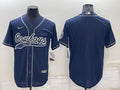 Men's Dallas Cowboys Navy Blank Jerseys