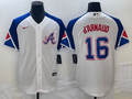 Men's Atlanta Braves Travis d'Arnaud #16 White 2023 City Connect Replica Player Jerseys