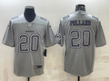 Men's Dallas Cowboys Tony Pollard #20 Gray Atmosphere Fashion Game Jerseys