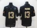 Men's Miami Dolphins #13 Dan Marino Black Player Game Jerseys