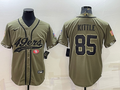 Men's San Francisco 49ers George Kittle #85 Olive 2022 Salute To Service Retired Player Limited Jerseys Joint Edition