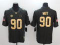 Men's Pittsburgh Steelers T.J. Watt #90 Black Team Game Jerseys
