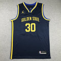 Men's Golden State Warriors Stephen Curry #30 Navy Swingman Jerseys - Statement Edition