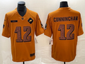 Men's Philadelphia Eagles Randall Cunningham #12 Brown 2023 Salute To Service Retired Player Limited Jerseys
