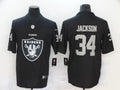 Men's Las Vegas Raiders #34 Bo Jackson Black Alternate Player Jerseys