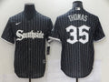 Men's Chicago White Sox Frank Thomas #35 Black Stitched Jerseys