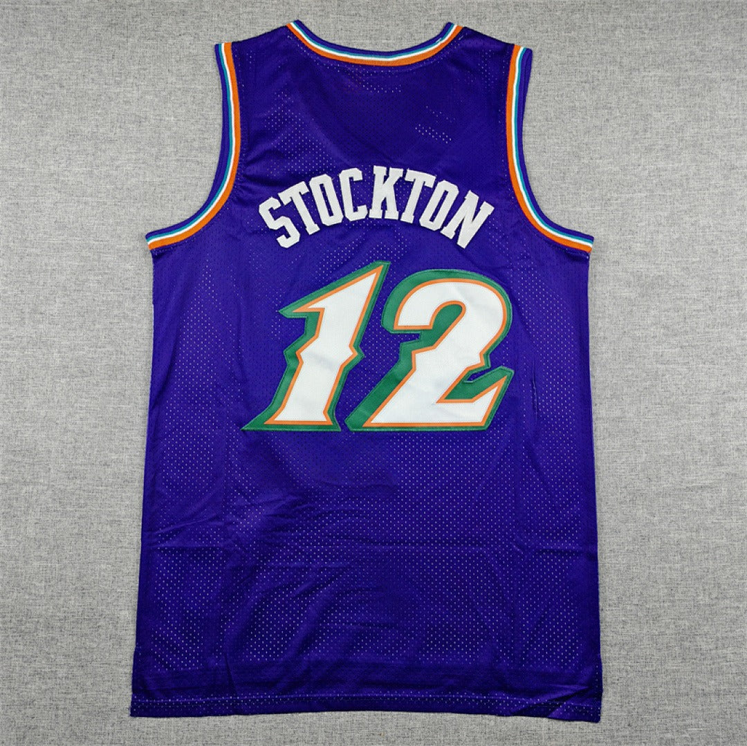 NBA retro version of the Utah Jazz #12 Stockton jersey