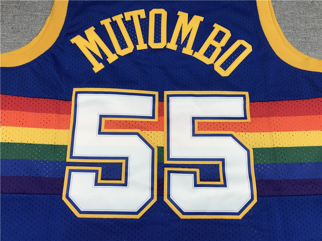 Dikembe Mutombo #55 Denver Nuggets NBA Retro Jersey