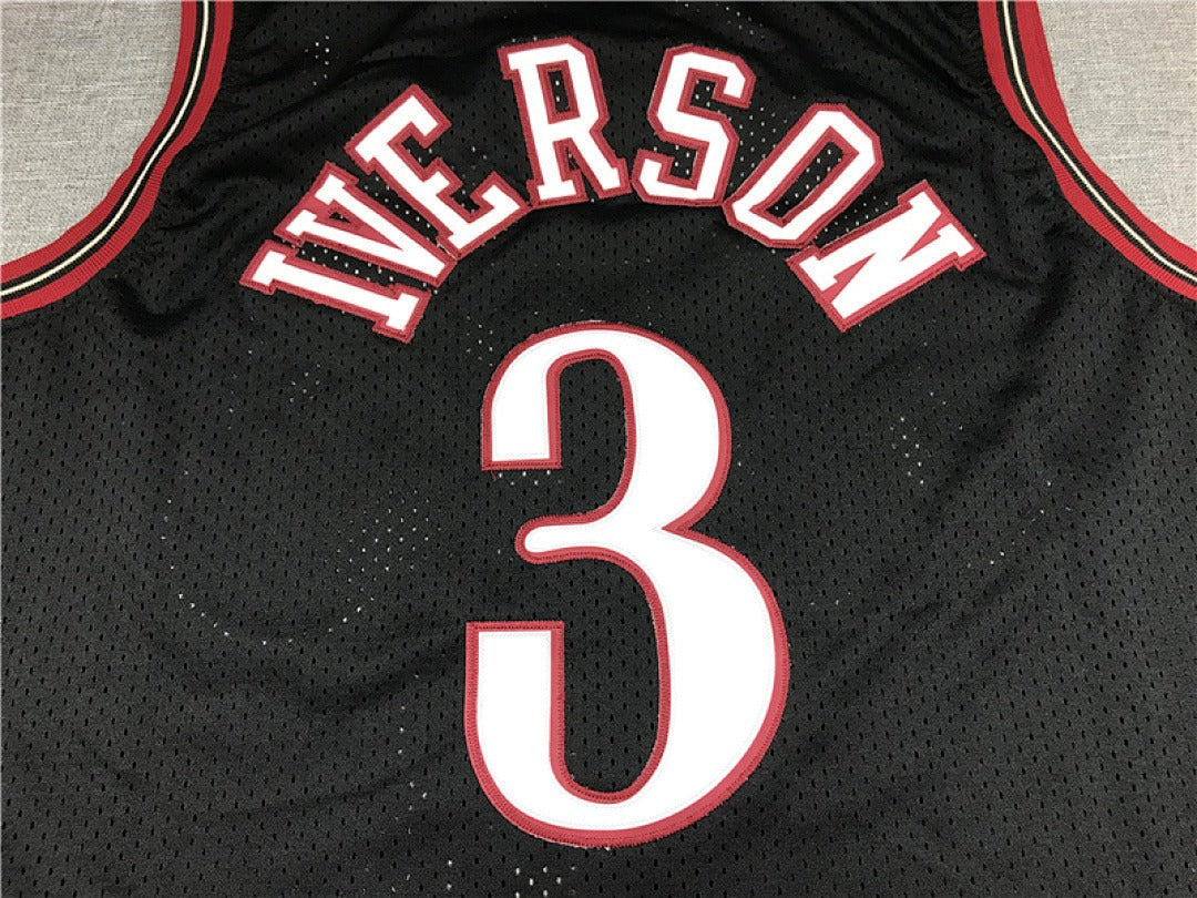 Philadelphia 76ers Allen Iverson #3 NBA Retro Embroidered Jersey – Sizes S-XXXL