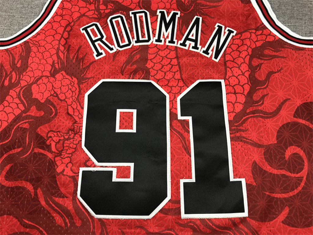 Chicago Rodman #91 NBA Retro Embroidered Jersey – Sizes S-XXXL