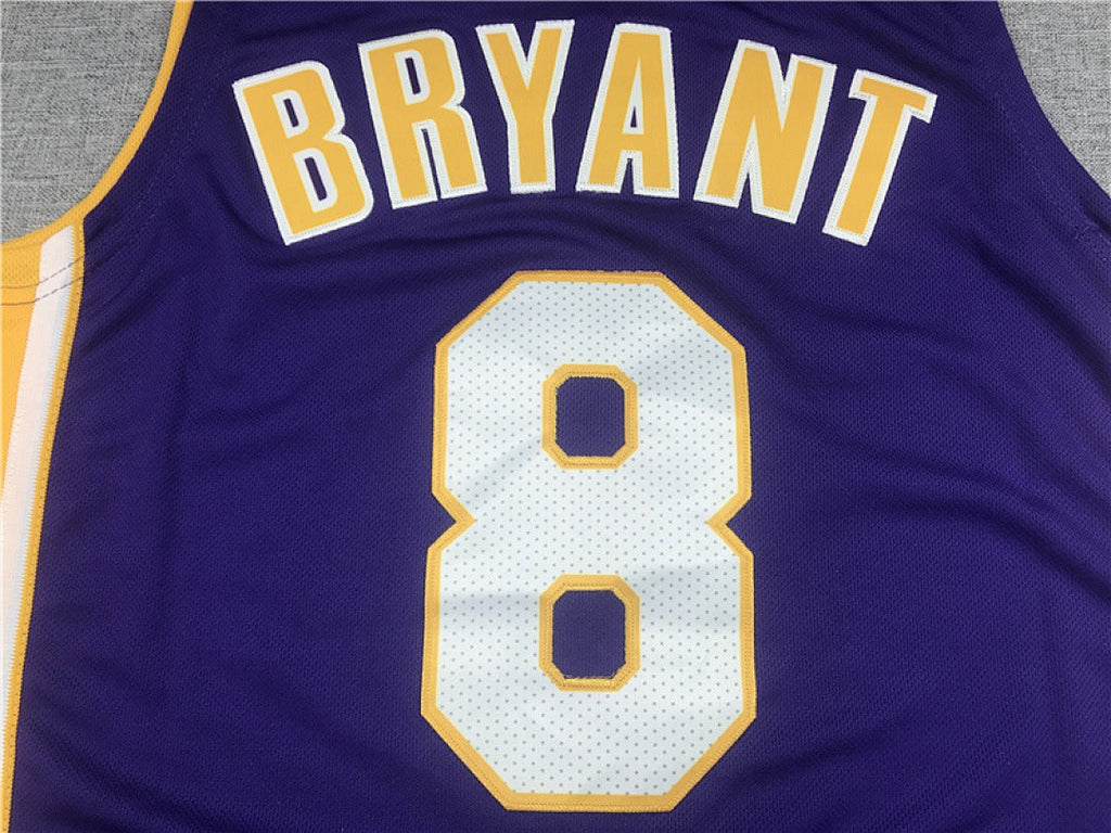 NBA Retro Los Angeles Lakers Kobe Bryant #8 Finals Jersey