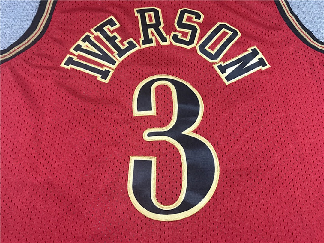 NBA Philadelphia 76ers 10th Anniversary Edition #3 Iverson Retro Jersey
