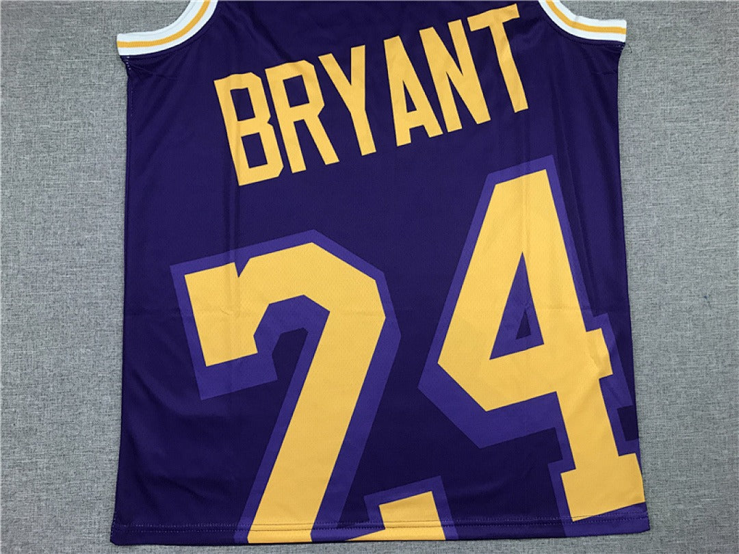 NBA Retro Los Angeles Lakers #24 Kobe Commemorative Jersey