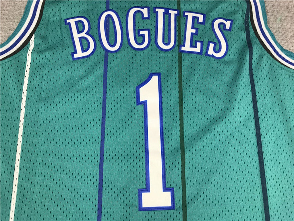 Muggsy Bogues #1 Charlotte Hornets NBA Retro Embroidered Jersey – Sizes S-XXXL