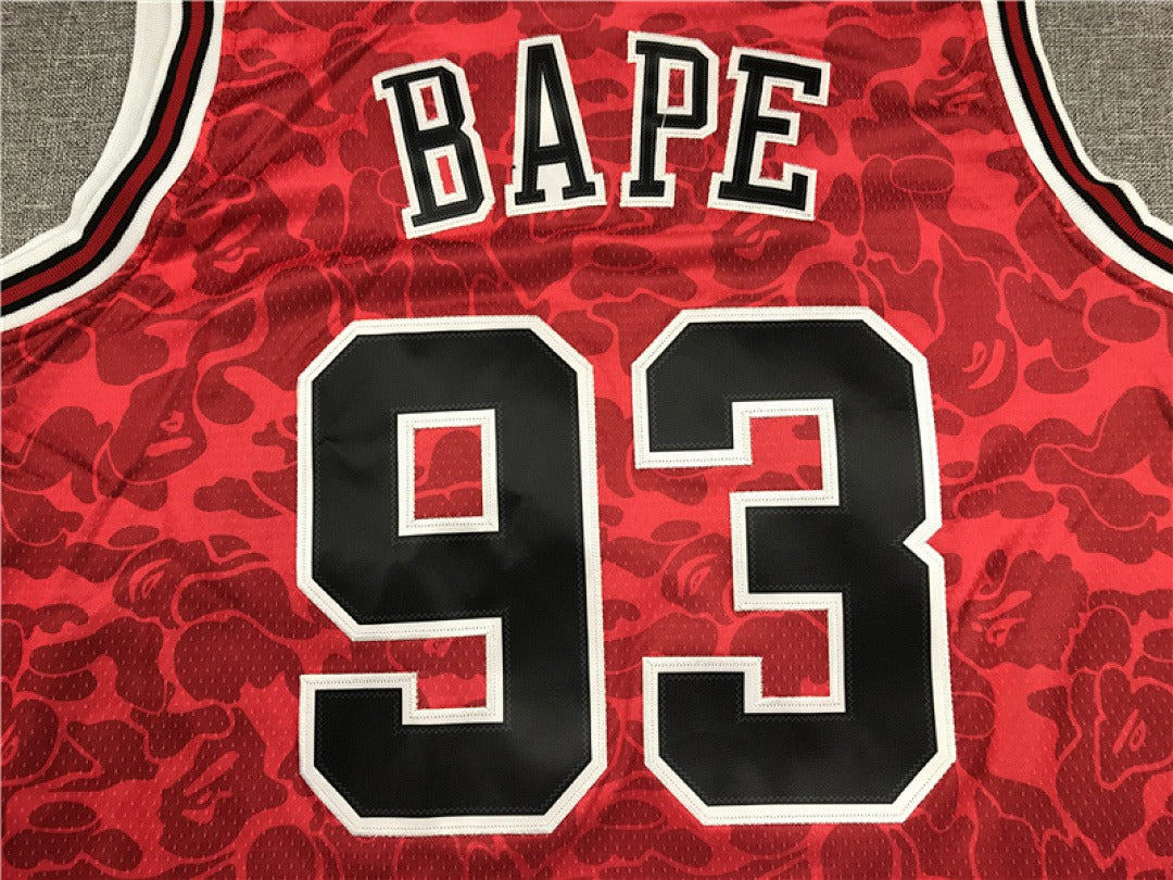 Chicago Bulls #93 NBA Retro Collaboration Embroidered Jersey