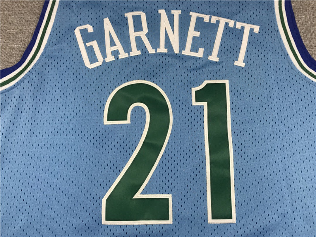NBA 1995-96 Timberwolves #21 Garnett Retro Jersey