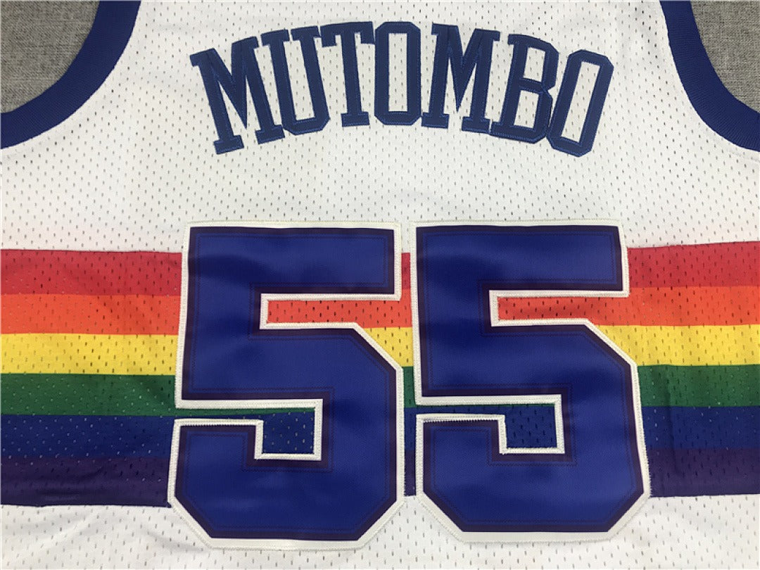 Dikembe Mutombo #55 Denver Nuggets NBA Retro Jersey