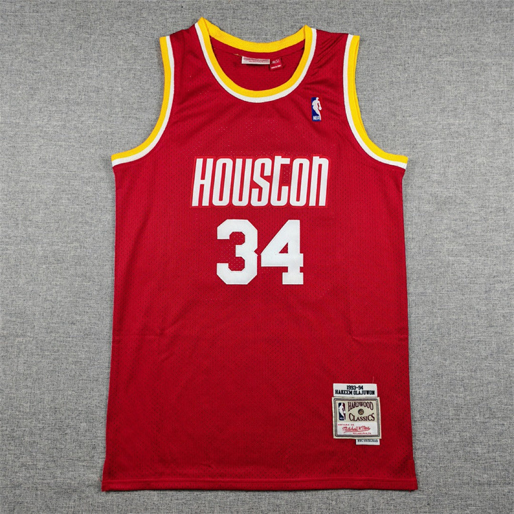 Hakeem Olajuwon #34 Houston Rockets NBA Retro Jersey