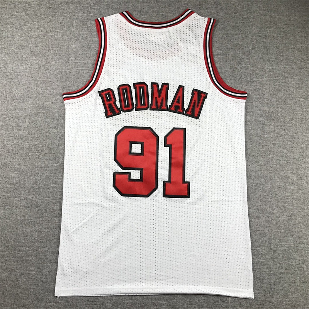 Chicago Rodman #91 NBA Retro Embroidered Jersey – Sizes S-XXXL