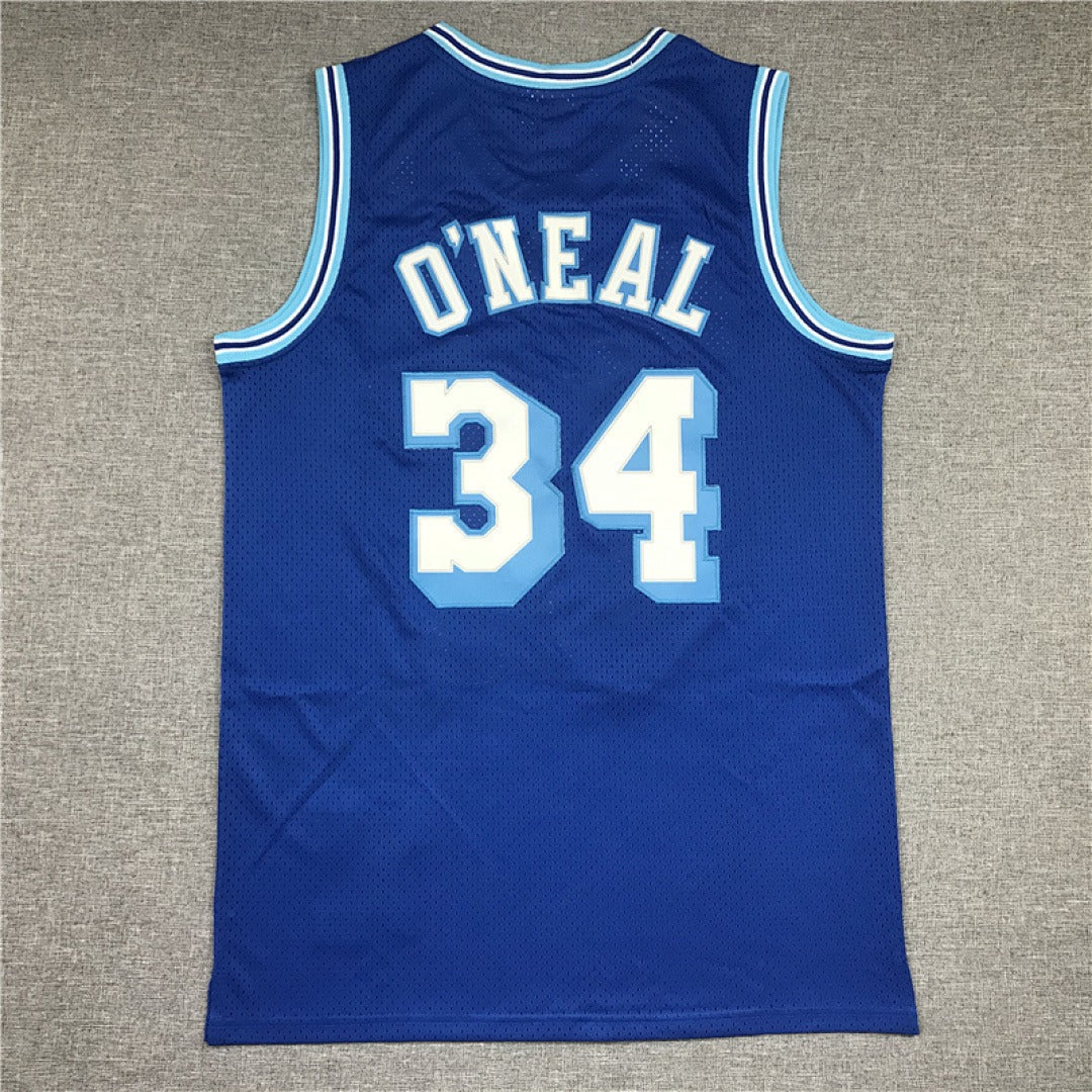 Shaquille O'Neal #34 Los Angeles Lakers NBA Retro Embroidered Jersey – Sizes S-XXXL
