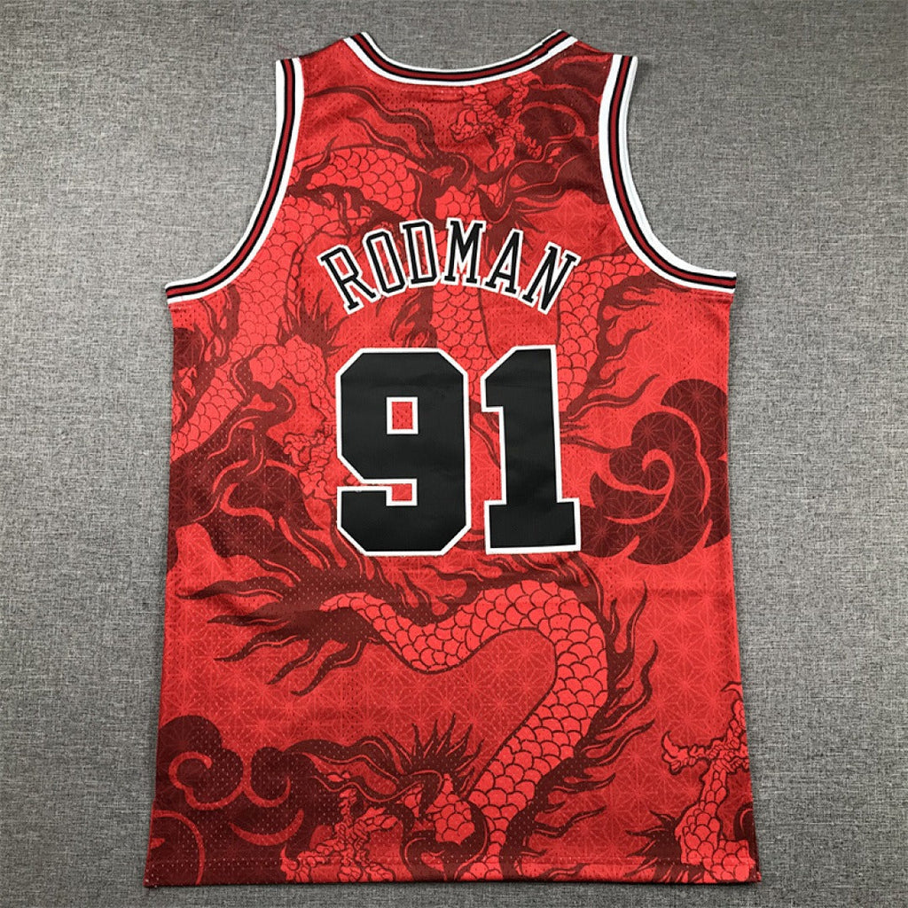 Chicago Rodman #91 NBA Retro Embroidered Jersey – Sizes S-XXXL