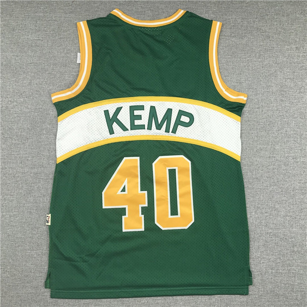 Shawn Kemp #40 Seattle SuperSonics Retro Embroidered Jersey – Sizes S-XXXL