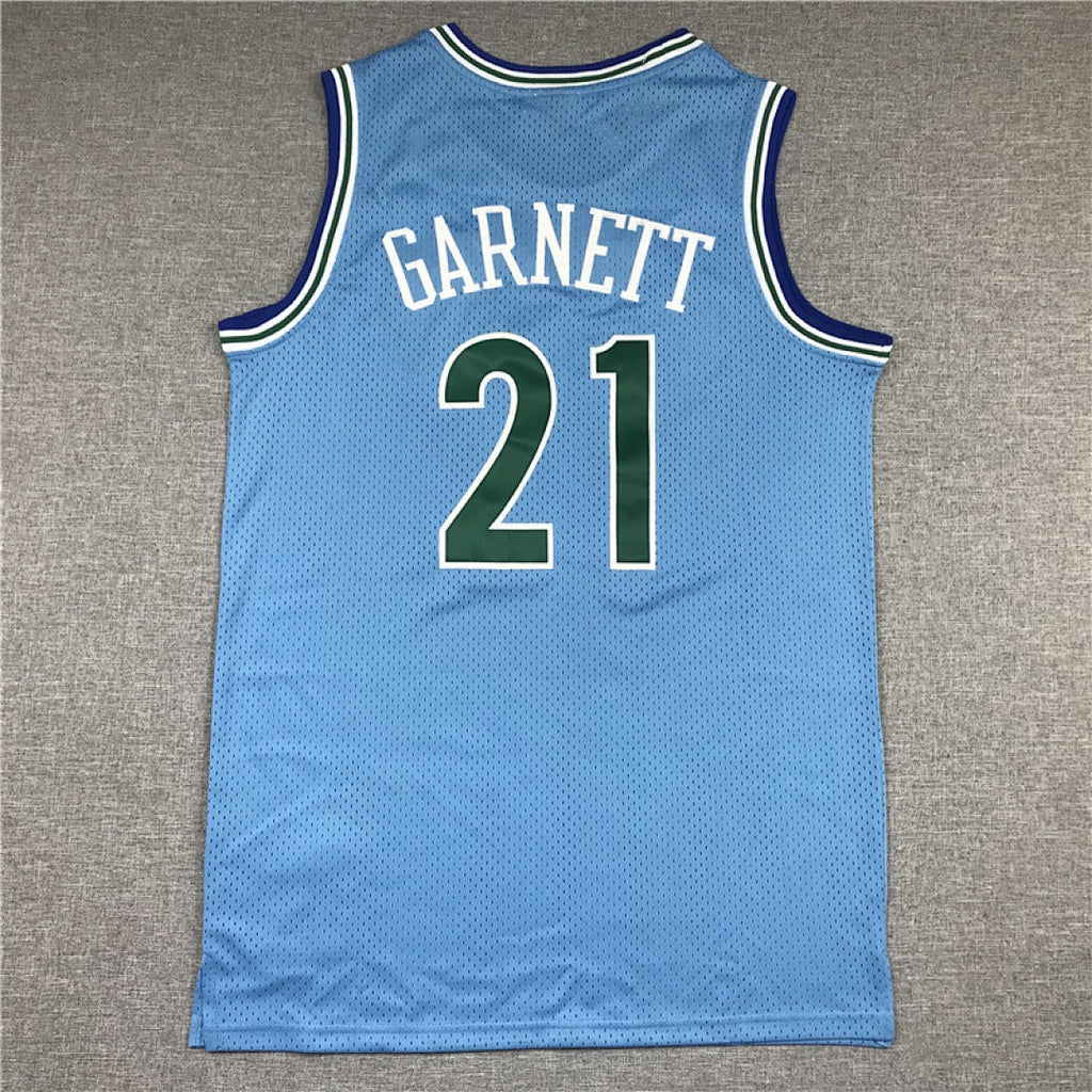 NBA 1995-96 Timberwolves #21 Garnett Retro Jersey