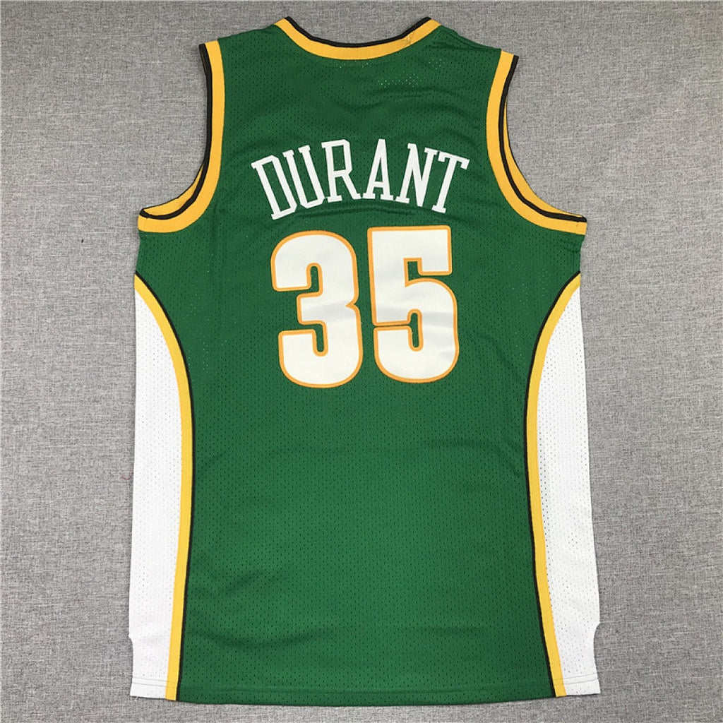 Seattle SuperSonics #35 Kevin Durant NBA Retro Embroidered Jersey – Sizes S-XXXL